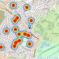 William H. Brown Incorporating Porter Glenny - Rainham listings heatmap