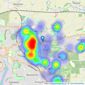 William H. Brown - Ipswich East listings heatmap