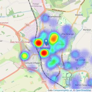 William H. Brown - Kettering listings heatmap