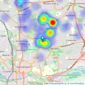 William H. Brown - Northampton North listings heatmap