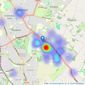 William H. Brown - Oadby listings heatmap