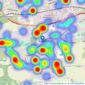 William H. Brown - Pudsey listings heatmap