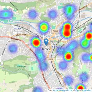 William H. Brown - Shipley listings heatmap