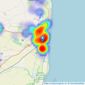 William H. Brown - Skegness listings heatmap