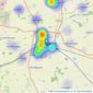 William H. Brown - Sleaford listings heatmap