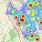 William H. Brown - Stevenage listings heatmap