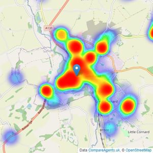 William H. Brown - Sudbury listings heatmap