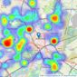 William H. Brown - Wakefield listings heatmap