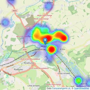 William H. Brown - Ware listings heatmap