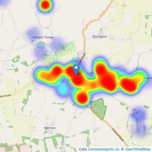 William H. Brown - Watton listings heatmap