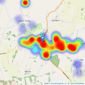 William H. Brown - Watton listings heatmap