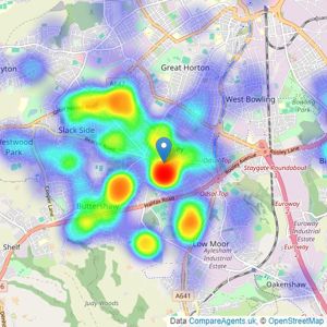 William H. Brown - Wibsey listings heatmap