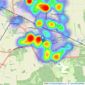 William H. Brown - Worksop listings heatmap