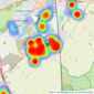 William H. Brown - Yaxley listings heatmap