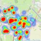 William H. Brown - Yeadon listings heatmap