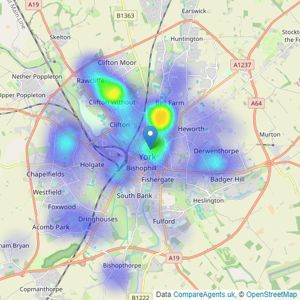 William H. Brown - York listings heatmap