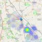 William. Property - Loughborough listings heatmap