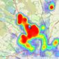 William Thomas Estate Agency - Bolton listings heatmap