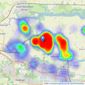 Williams and Donovan - Hockley listings heatmap