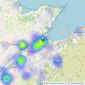 Williams & Goodwin The Property People - Bangor listings heatmap