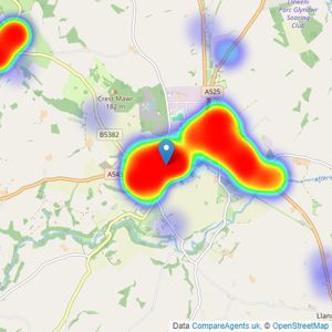 Williams Estates - Denbigh listings heatmap