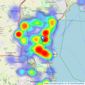 Williams Hedge Estate Agents - Paignton listings heatmap