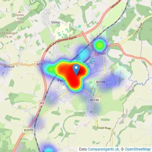 Williams of Petersfield - Petersfield listings heatmap