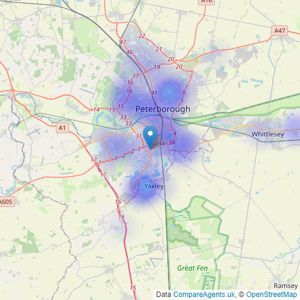 Wilson & Co - Peterborough listings heatmap