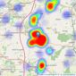 Wilson Estate Agents - Bolsover listings heatmap