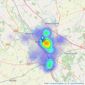 Wilson Peacock - Milton Keynes listings heatmap