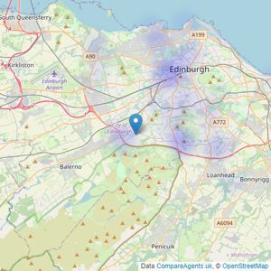 Wilson Property Group - Edinburgh listings heatmap