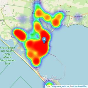 Wilson Tominey Estate Agents - Weymouth listings heatmap