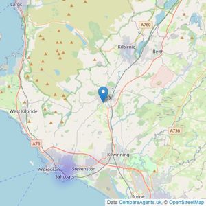 Wilsons Auctions Ltd - Dalry listings heatmap