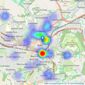 Winkworth - Bath listings heatmap