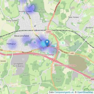 Winkworth - Beaconsfield listings heatmap