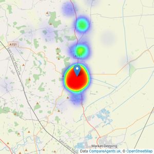 Winkworth - Bourne listings heatmap