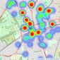 Winkworth - Cheam listings heatmap