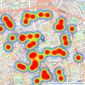 Winkworth - Clerkenwell listings heatmap