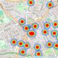 Winkworth - Crouch End listings heatmap