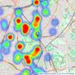 Winkworth - Herne Hill listings heatmap