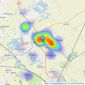 Winkworth - Market Deeping listings heatmap