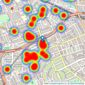 Winkworth - North Kensington listings heatmap