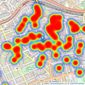 Winkworth - Notting Hill listings heatmap