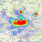 Winkworth - Reading listings heatmap