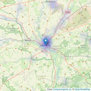 Winkworth - Salisbury listings heatmap