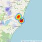 Winkworth - Southwold listings heatmap