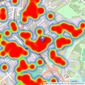 Winkworth - St John's Wood listings heatmap