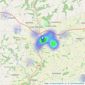 Winkworth - Tiverton listings heatmap