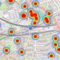 Winkworth - West Hampstead listings heatmap