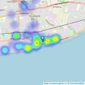 Winkworth - Worthing listings heatmap